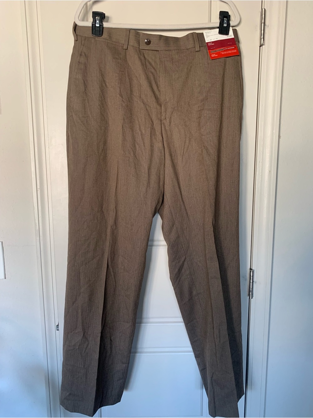 NWT Louis Raphael Rosso Herringbone Pants - Oat Brown